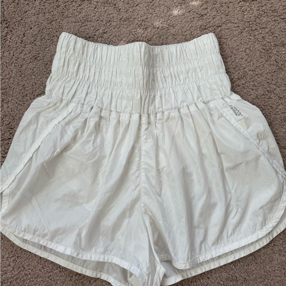 White free people movement shorts